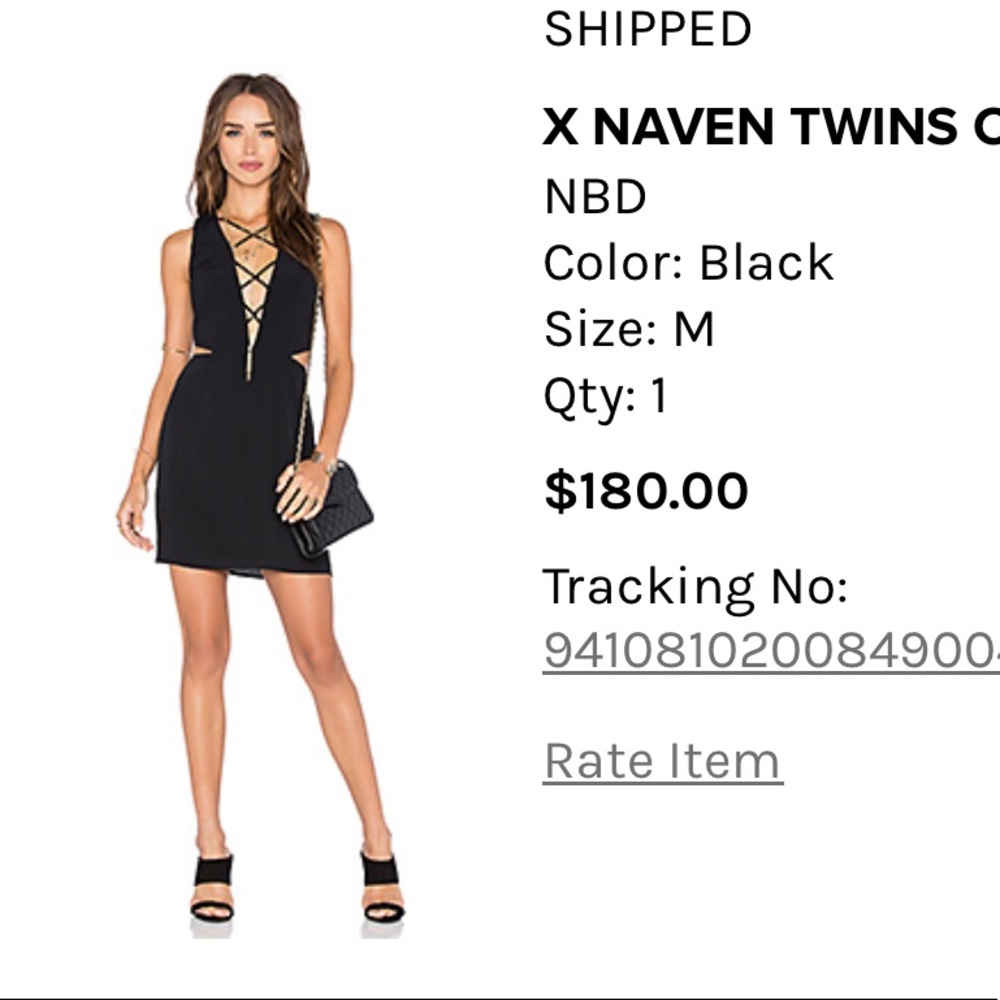 Black mini NBD dress